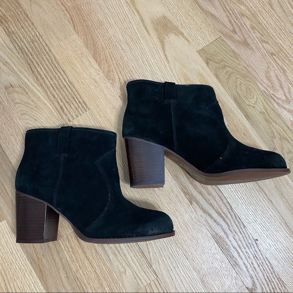 Splendid Suede Black Heel Boots Sz 11 Women’s - Picture 3 of 7